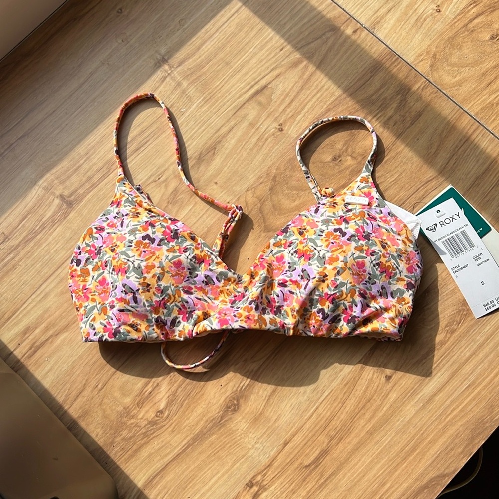 Roxy Multicolor Floral Bikini Top